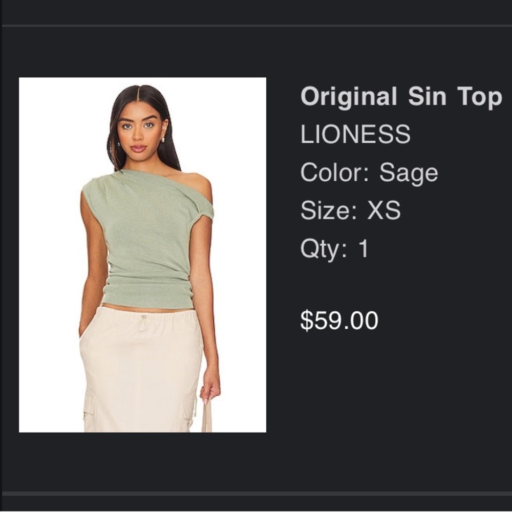 Lioness Original Sin Top in Sage - Revolve